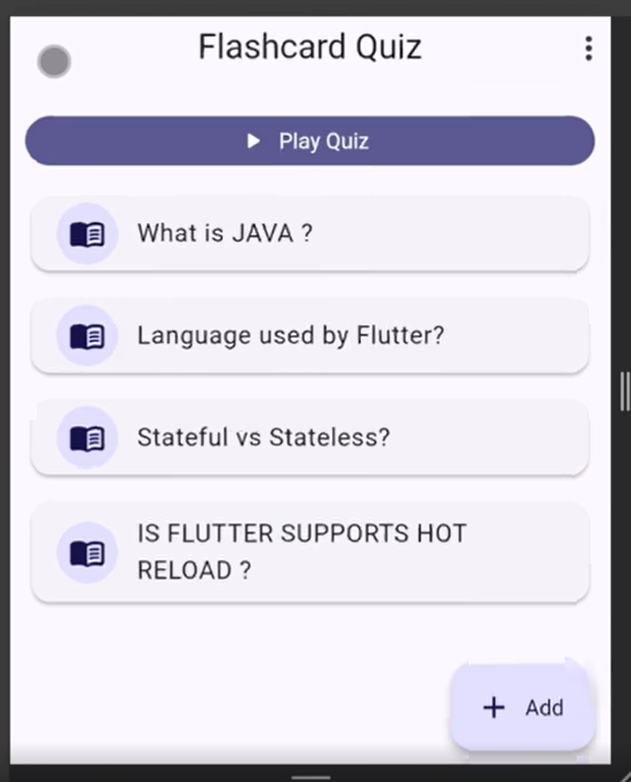 Flashcard Quiz App